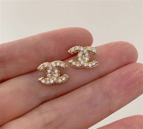 chanel stud earrings for sale|authentic chanel stud earrings.